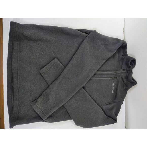 Marmot Dropline 1/2 Zip Fleece Womens Large Black Pullover Sweater Lightweight - Picture 6 of 14